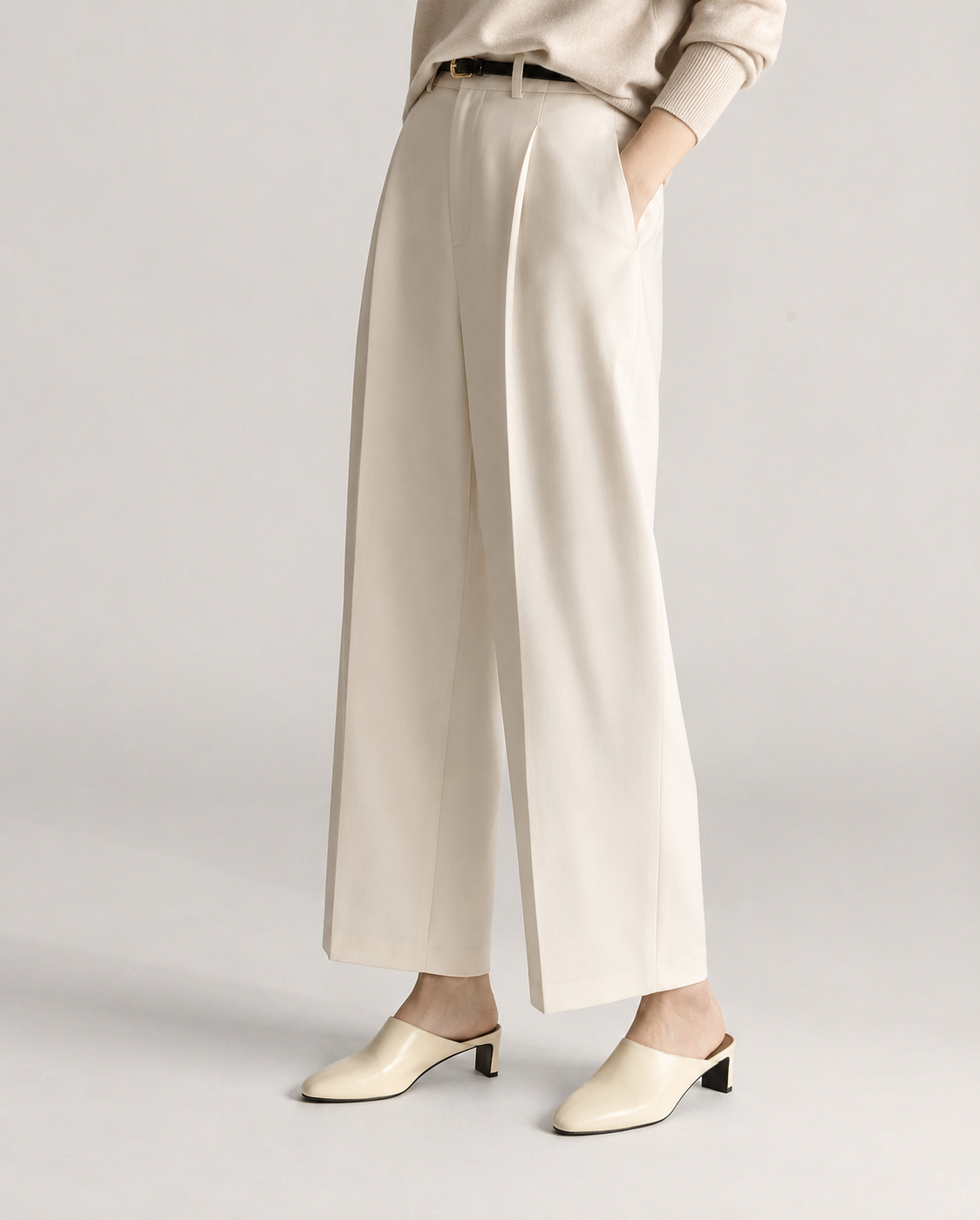 Harper Leather Mule Heels