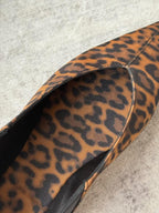 Leopard Print Pointed-Toe Flats