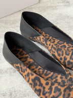 Leopard Print Pointed-Toe Flats