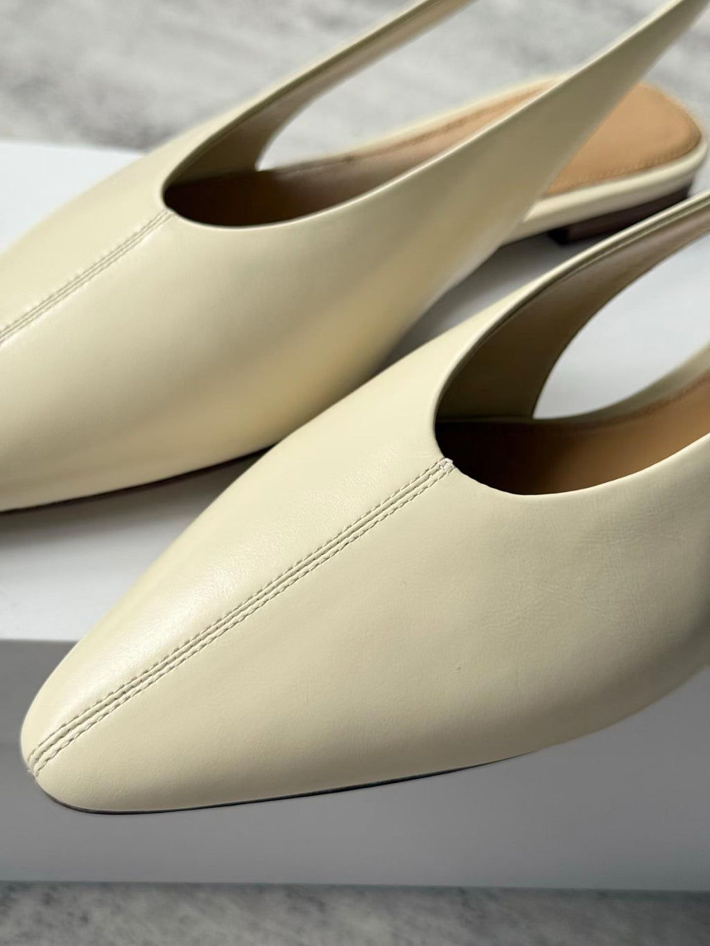 Pointed-Toe Slingback Flats
