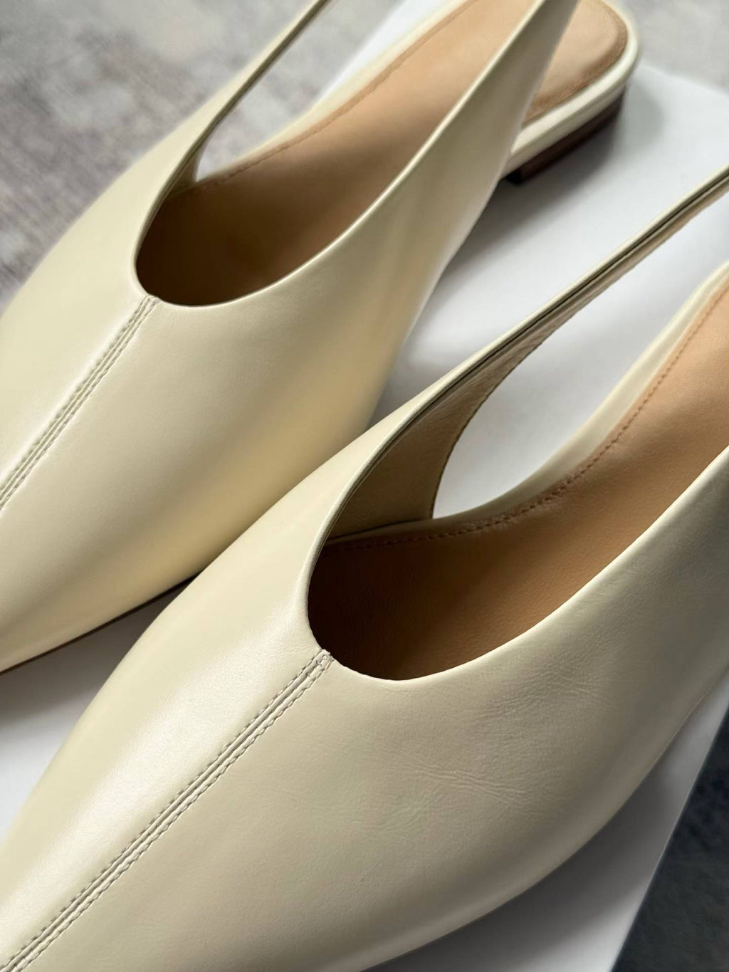 Pointed-Toe Slingback Flats