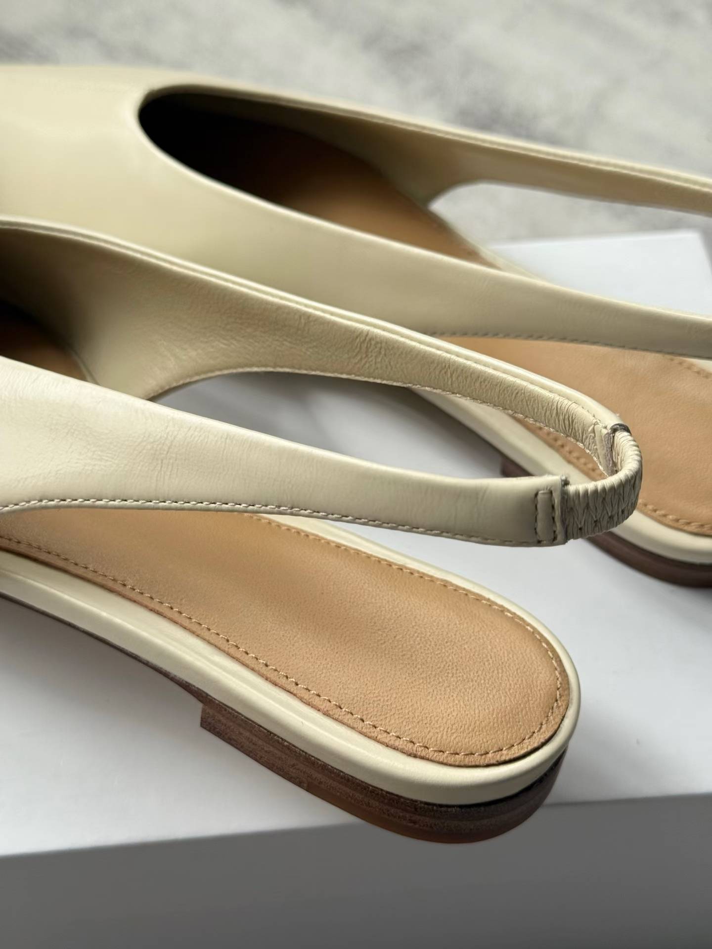 Pointed-Toe Slingback Flats