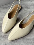 Pointed-Toe Slingback Flats
