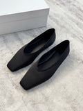 Square-Toe Ballet Flats