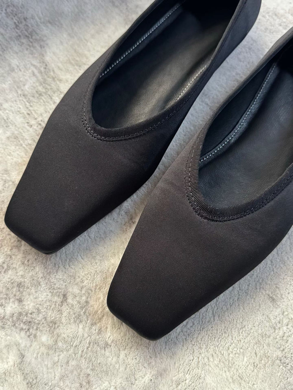 Square-Toe Ballet Flats