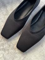 Square-Toe Ballet Flats