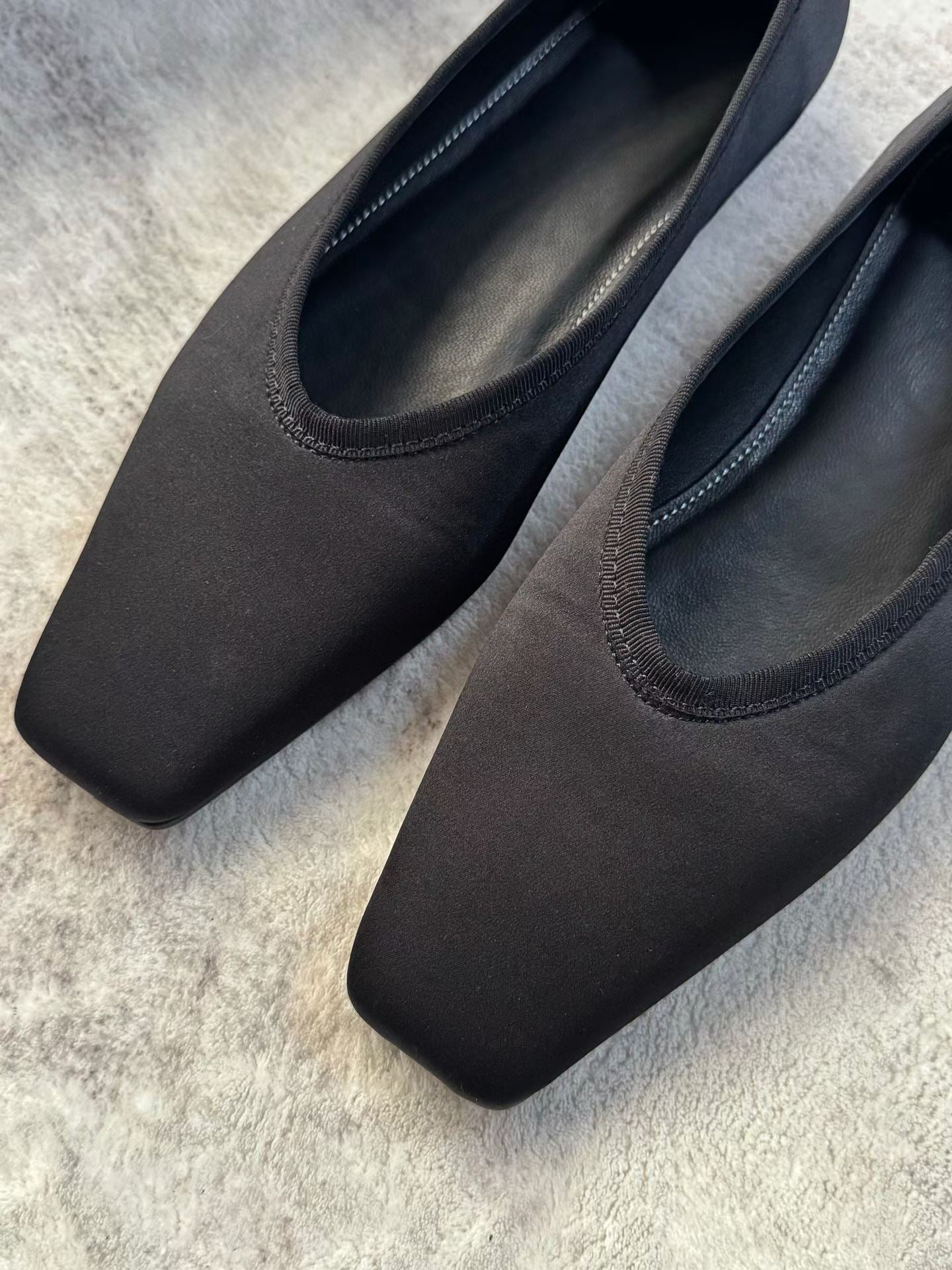 Square-Toe Ballet Flats