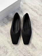 Square-Toe Ballet Flats