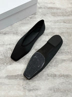 Square-Toe Ballet Flats