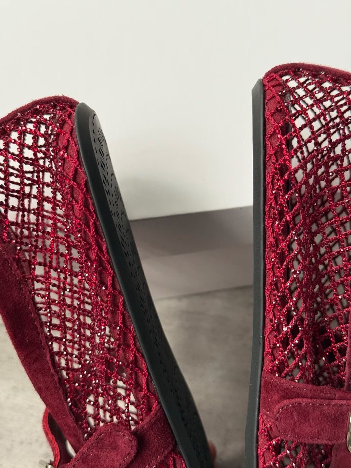 Crystal Mesh Ballet Flats