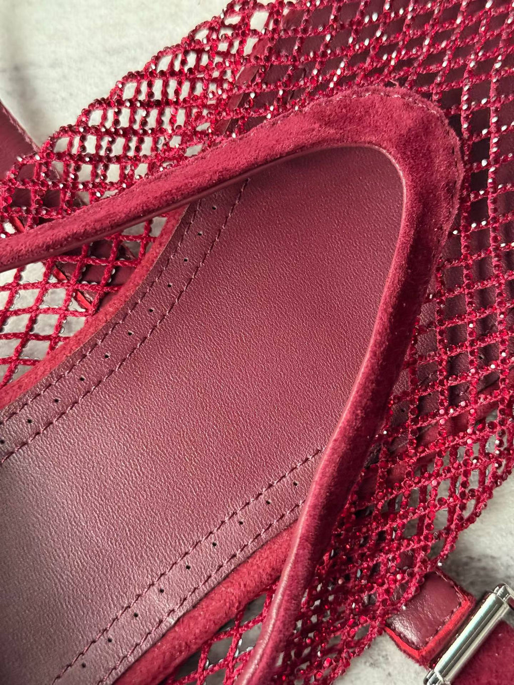 Crystal Mesh Ballet Flats
