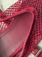 Crystal Mesh Ballet Flats