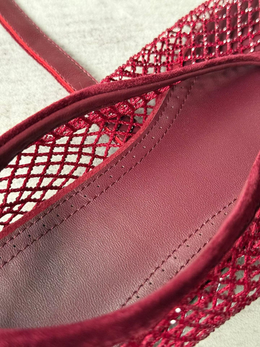 Crystal Mesh Ballet Flats