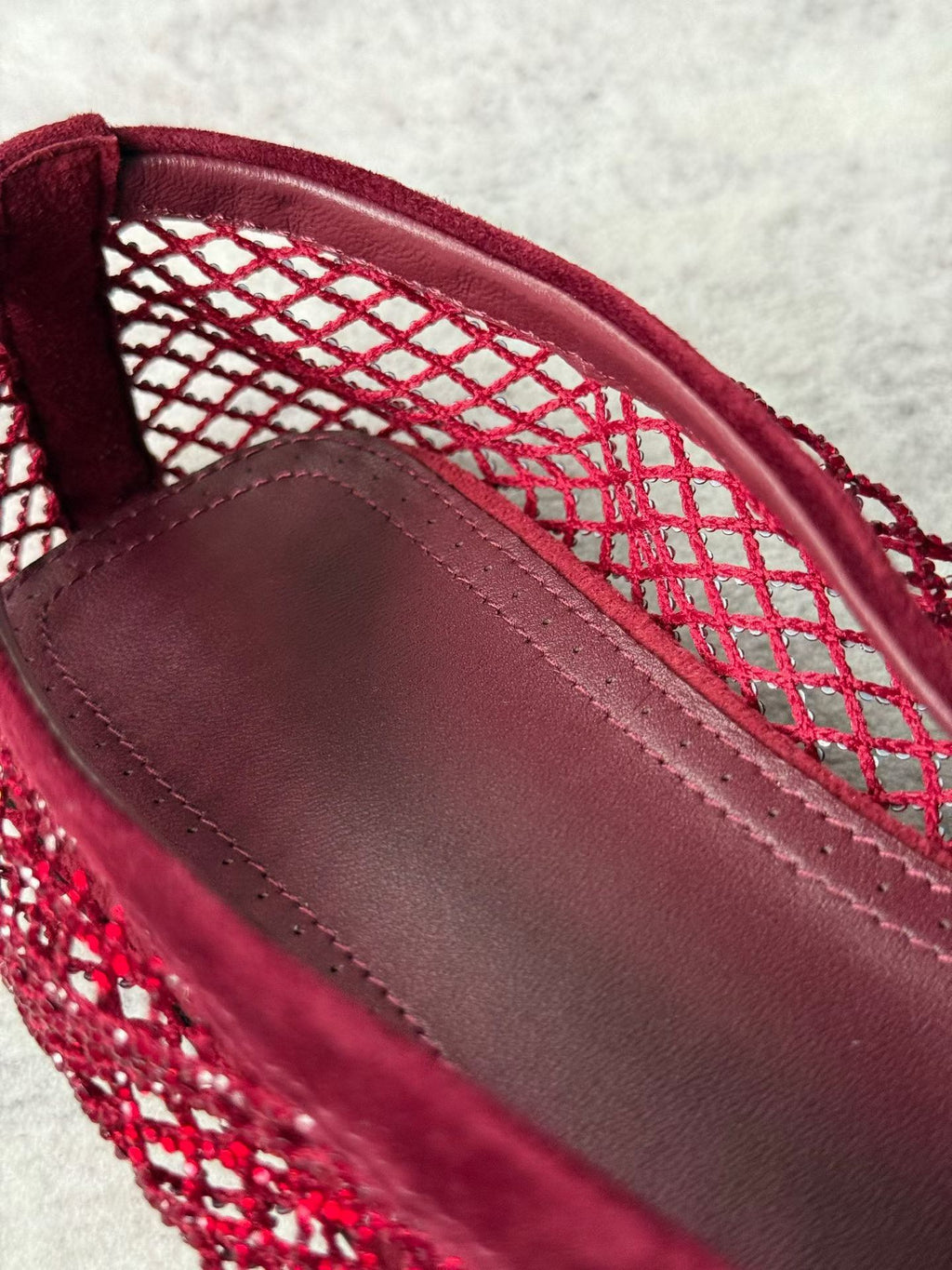 Crystal Mesh Ballet Flats