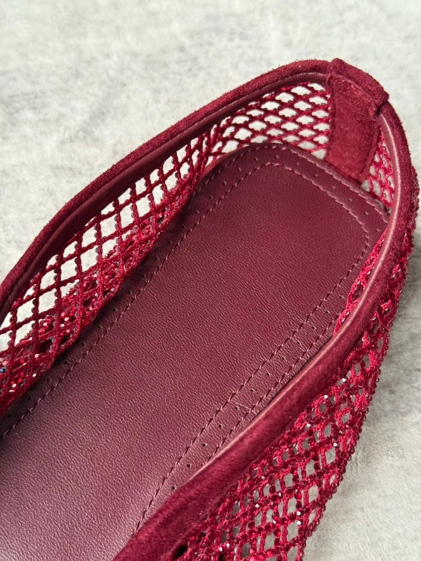 Crystal Mesh Ballet Flats