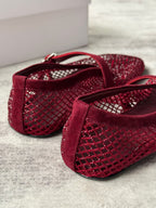 Crystal Mesh Ballet Flats