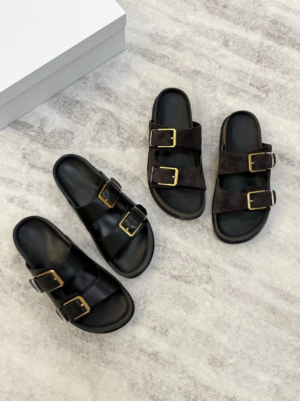 Double-Buckle Slides