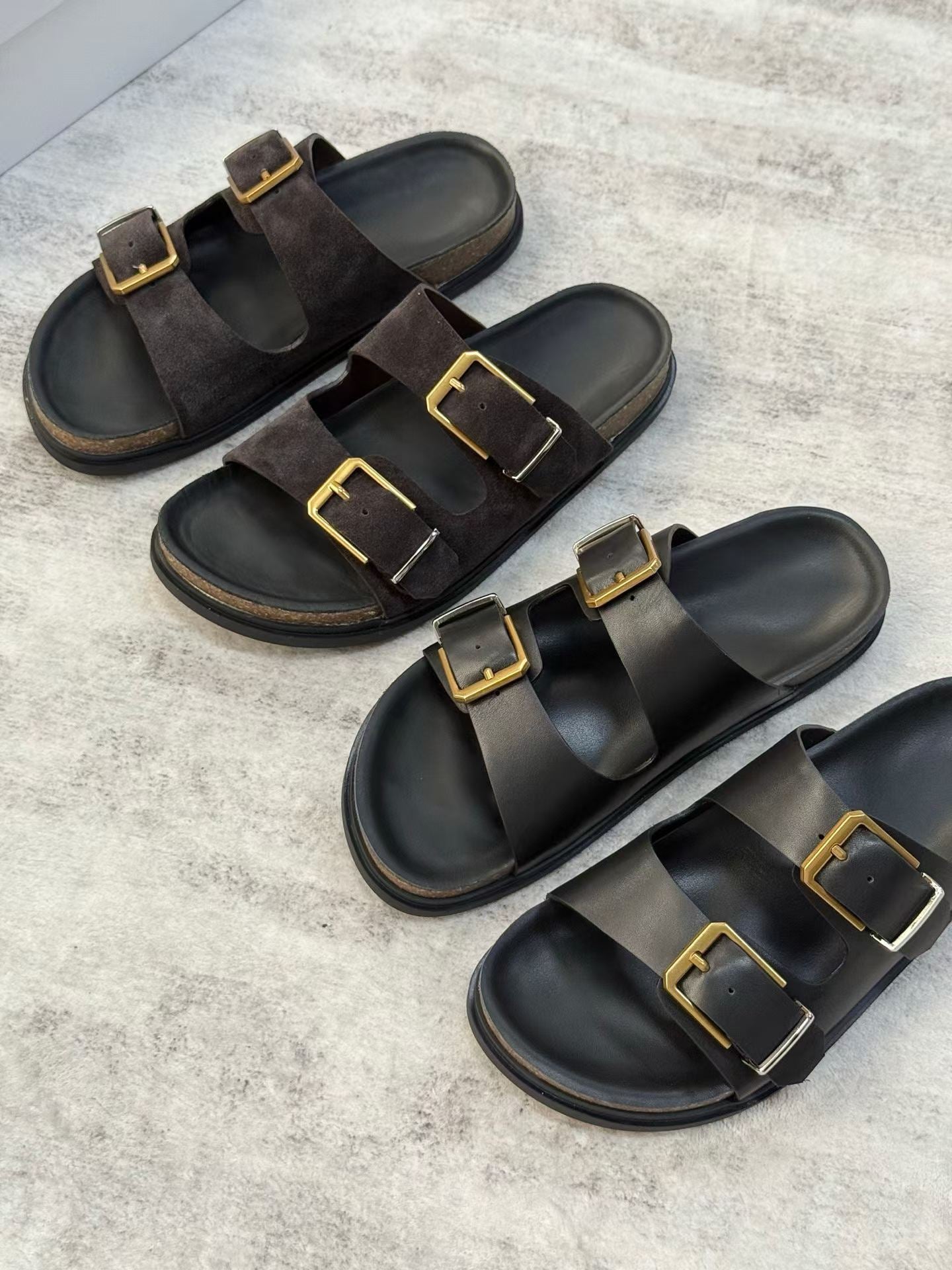 Double-Buckle Slides