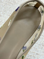 Fleur Embroidered Mesh Ballet Flats