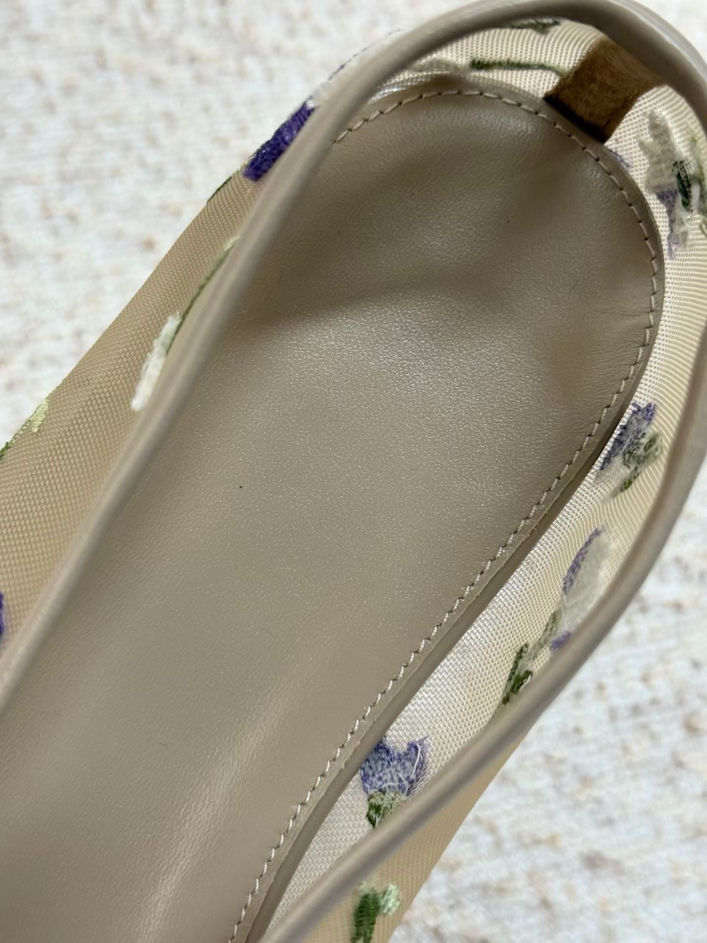 Fleur Embroidered Mesh Ballet Flats