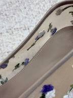 Fleur Embroidered Mesh Ballet Flats