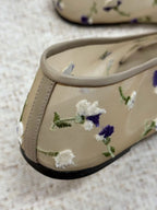 Fleur Embroidered Mesh Ballet Flats
