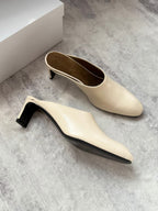 Harper Leather Mule Heels