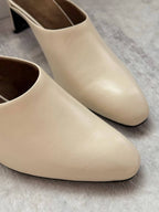 Harper Leather Mule Heels