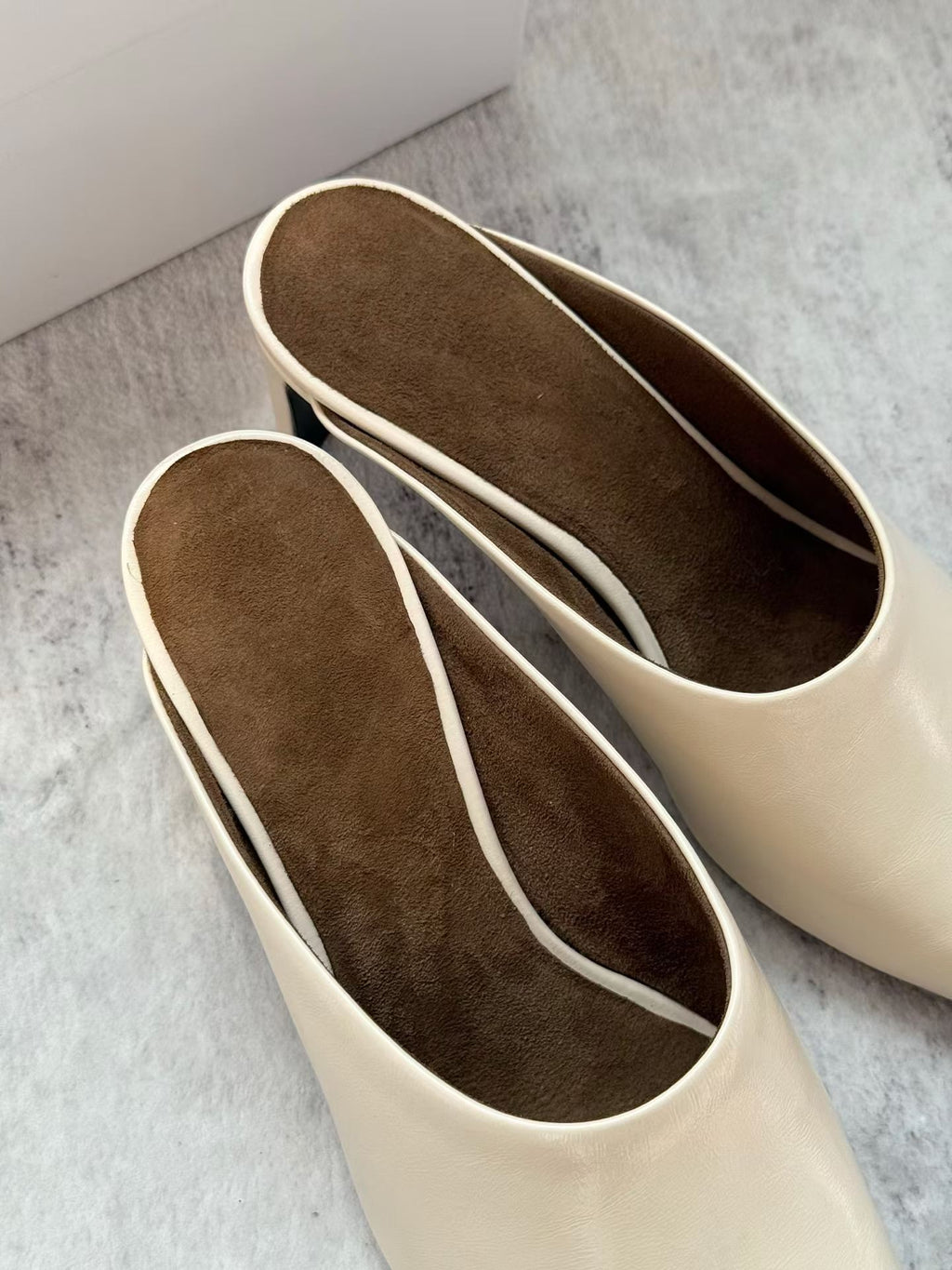 Harper Leather Mule Heels