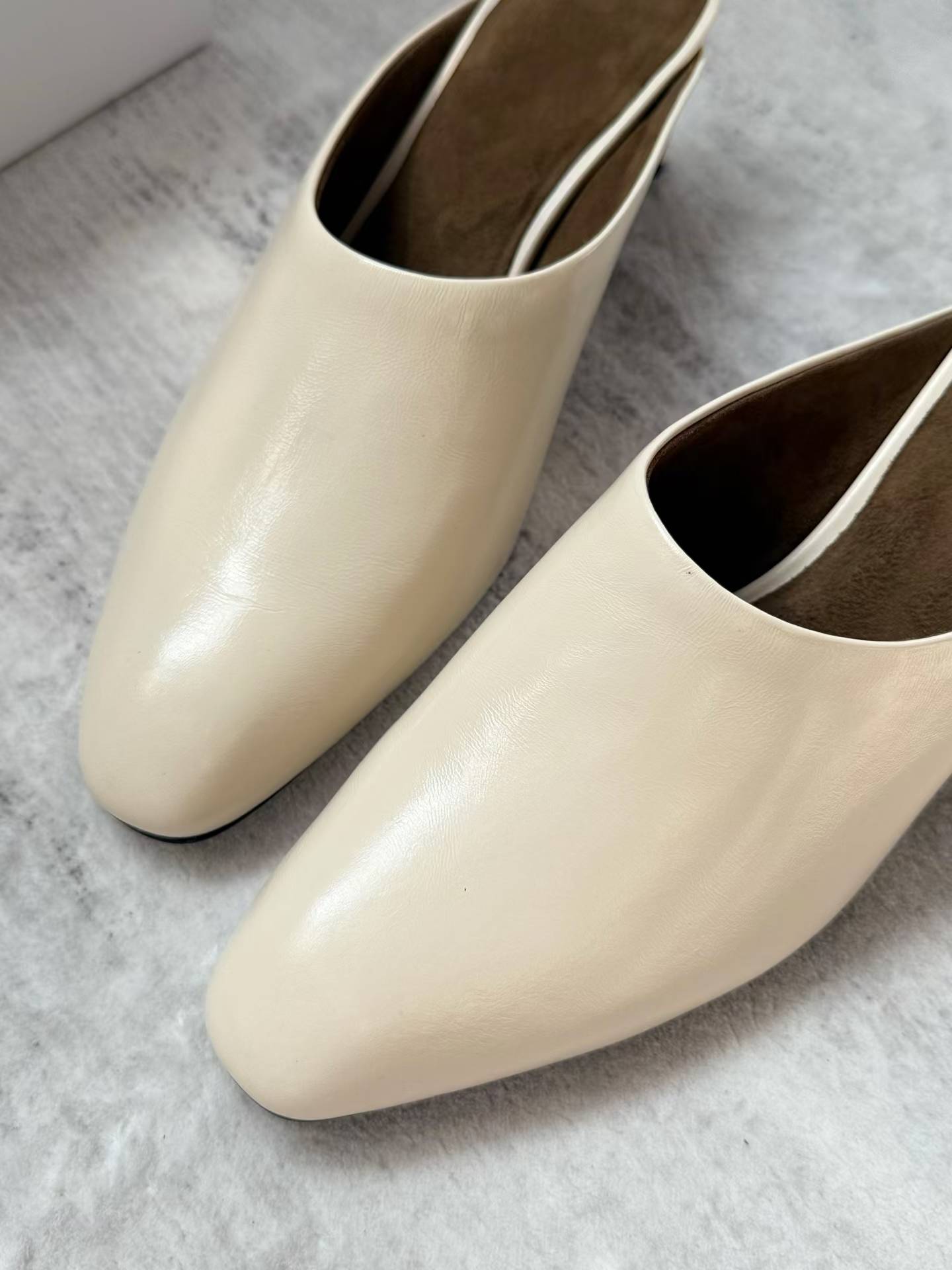 Harper Leather Mule Heels