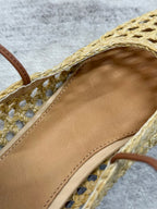Woven Mary Jane Flats