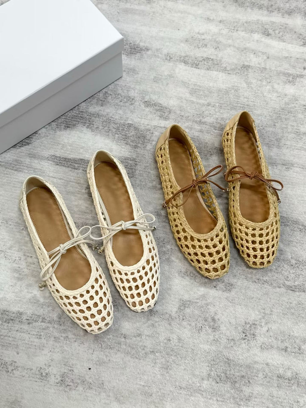 Woven Mary Jane Flats