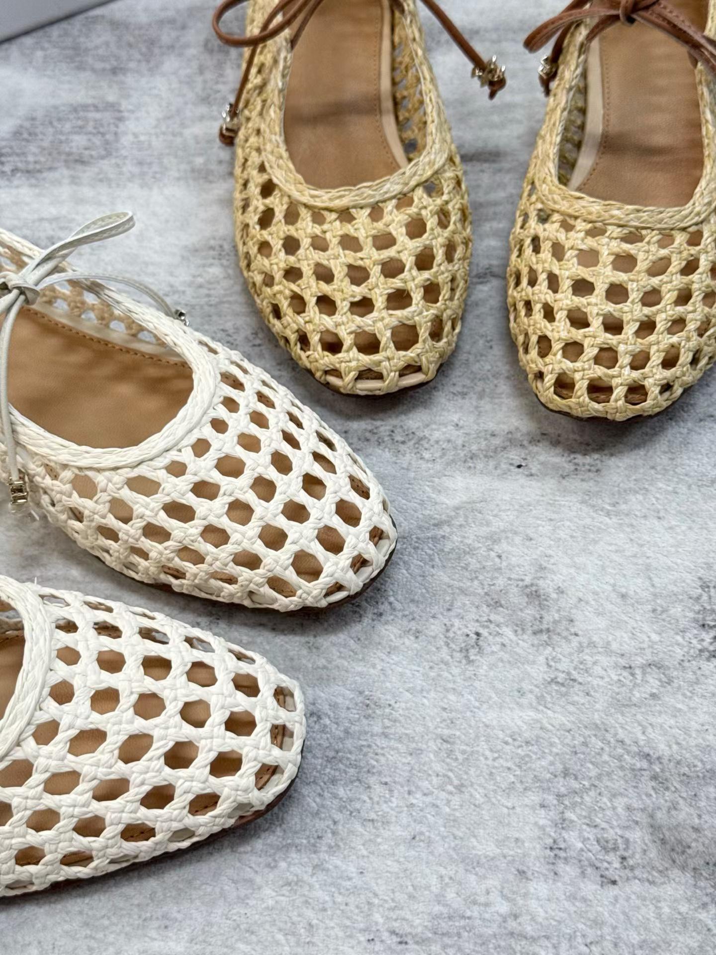 Woven Mary Jane Flats