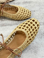 Woven Mary Jane Flats