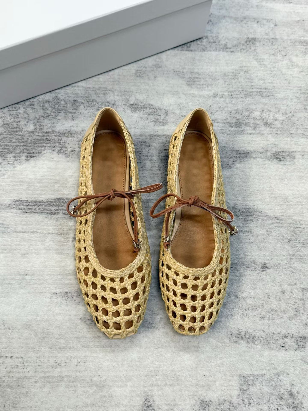 Woven Mary Jane Flats