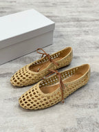 Woven Mary Jane Flats
