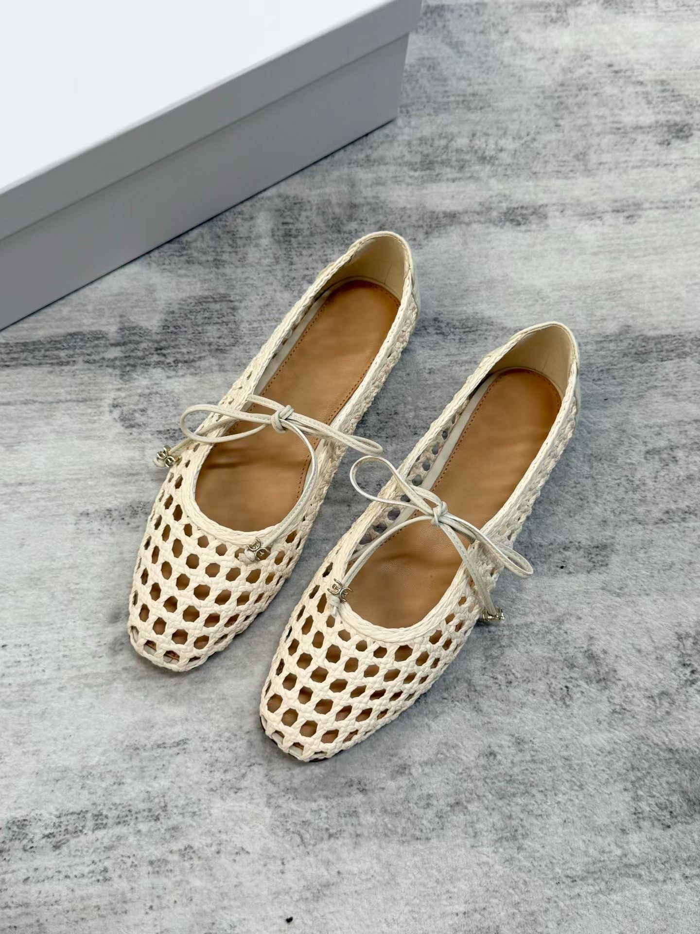Woven Mary Jane Flats