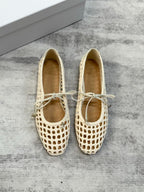 Woven Mary Jane Flats