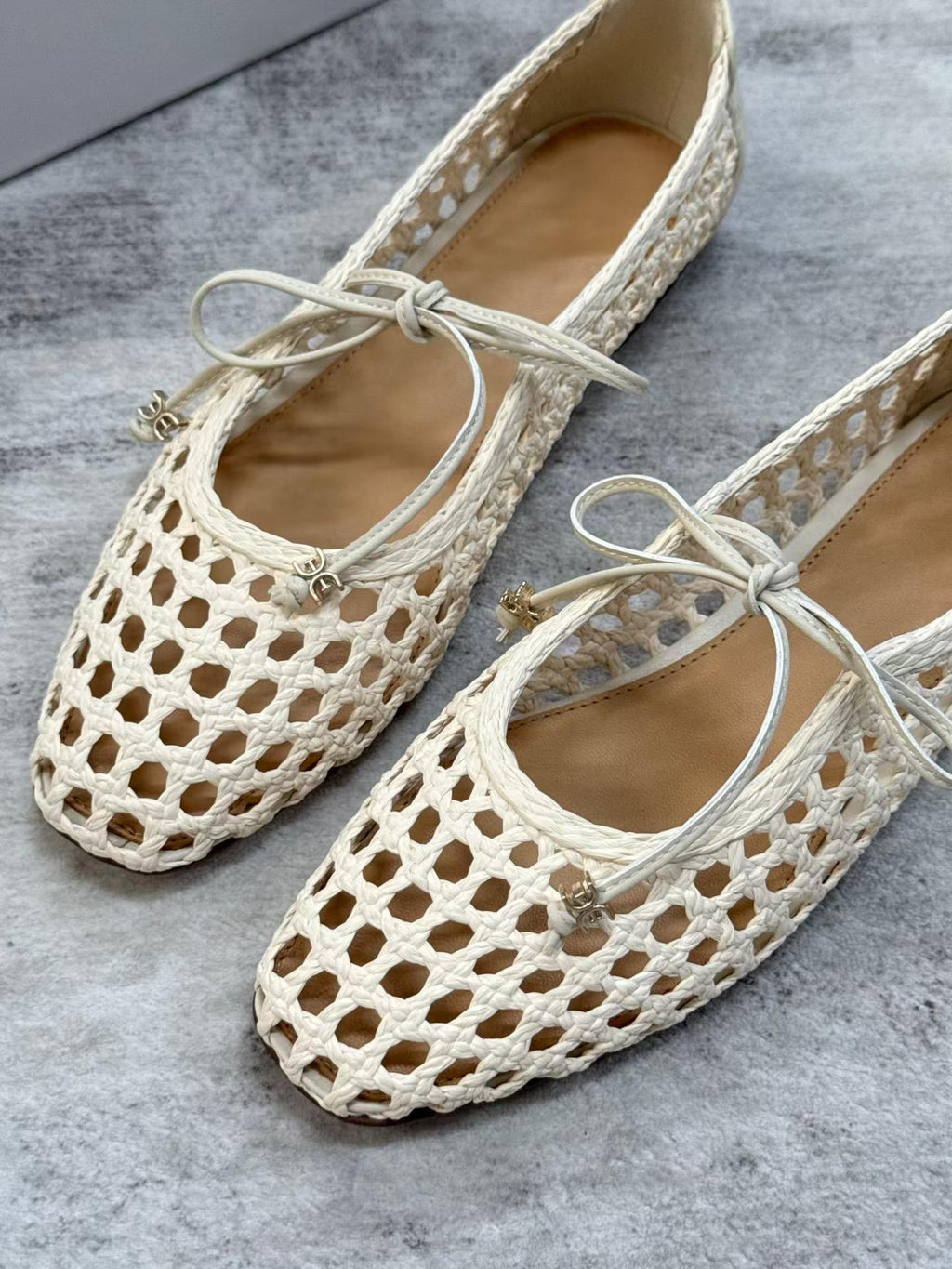 Woven Mary Jane Flats