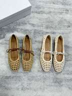 Woven Mary Jane Flats