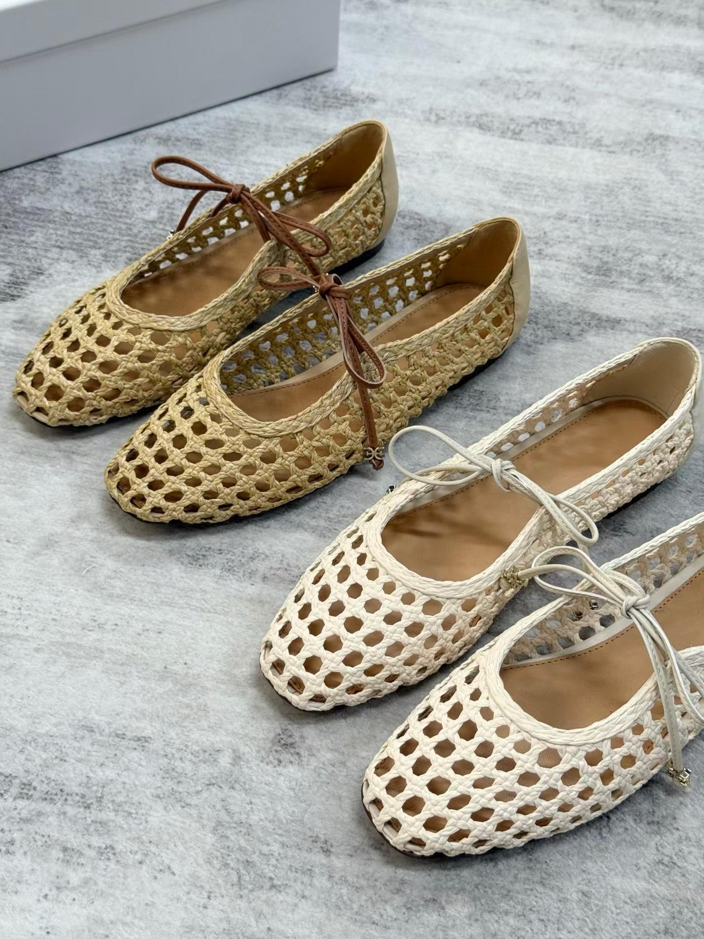 Woven Mary Jane Flats
