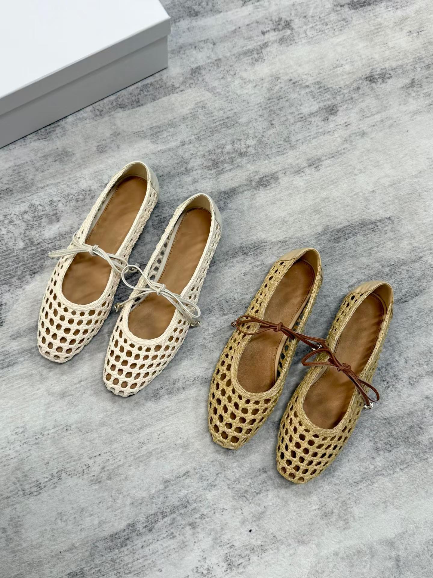 Woven Mary Jane Flats