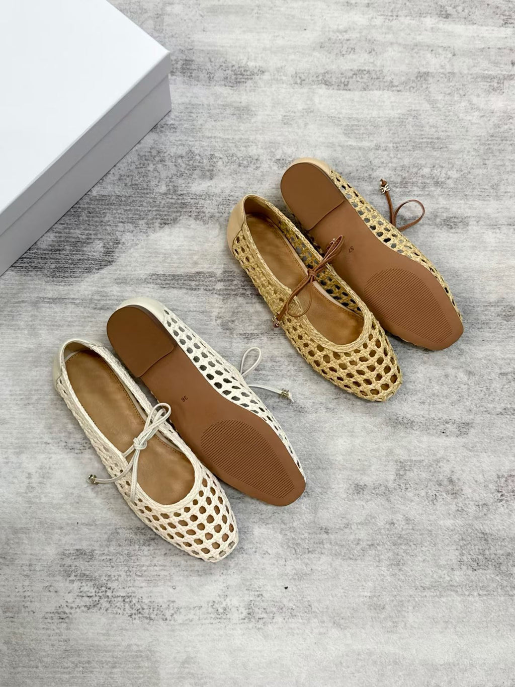 Woven Mary Jane Flats