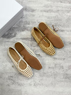Woven Mary Jane Flats