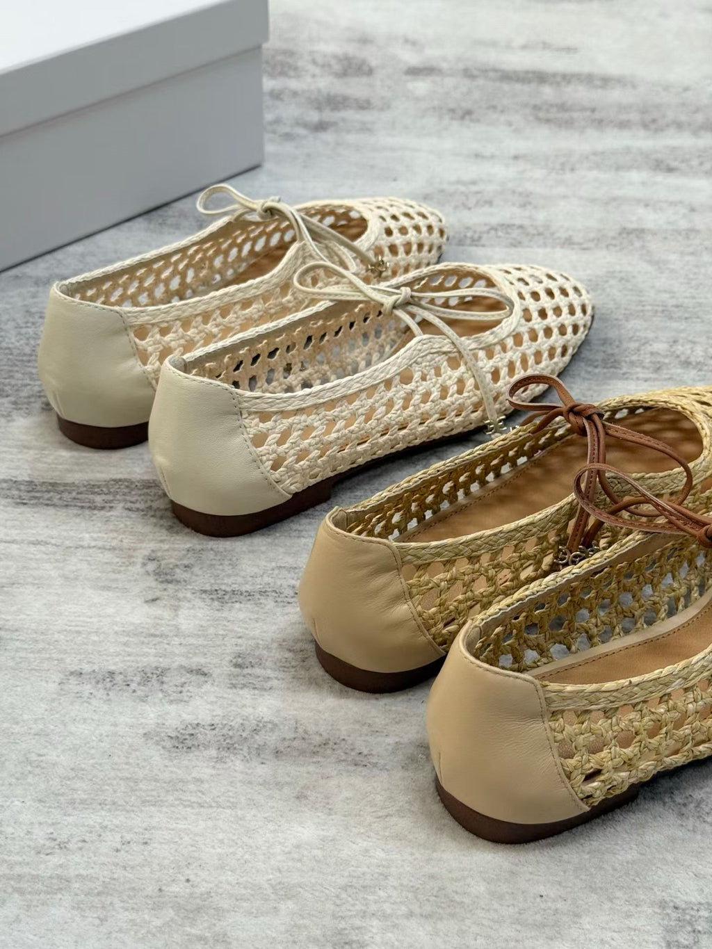 Woven Mary Jane Flats