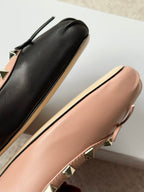 Studded Mary Jane Flats