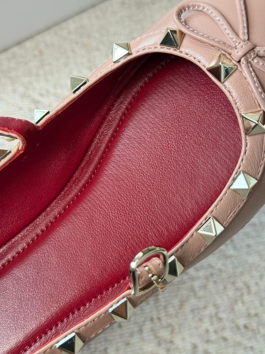 Studded Mary Jane Flats