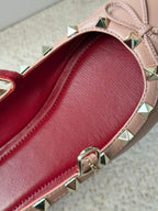 Studded Mary Jane Flats