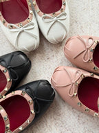 Studded Mary Jane Flats