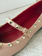 Studded Mary Jane Flats